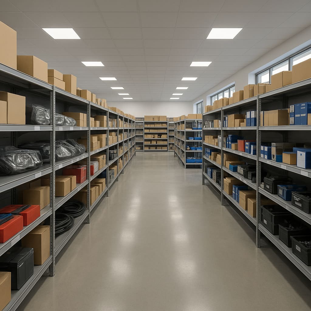 Auto parts store interior